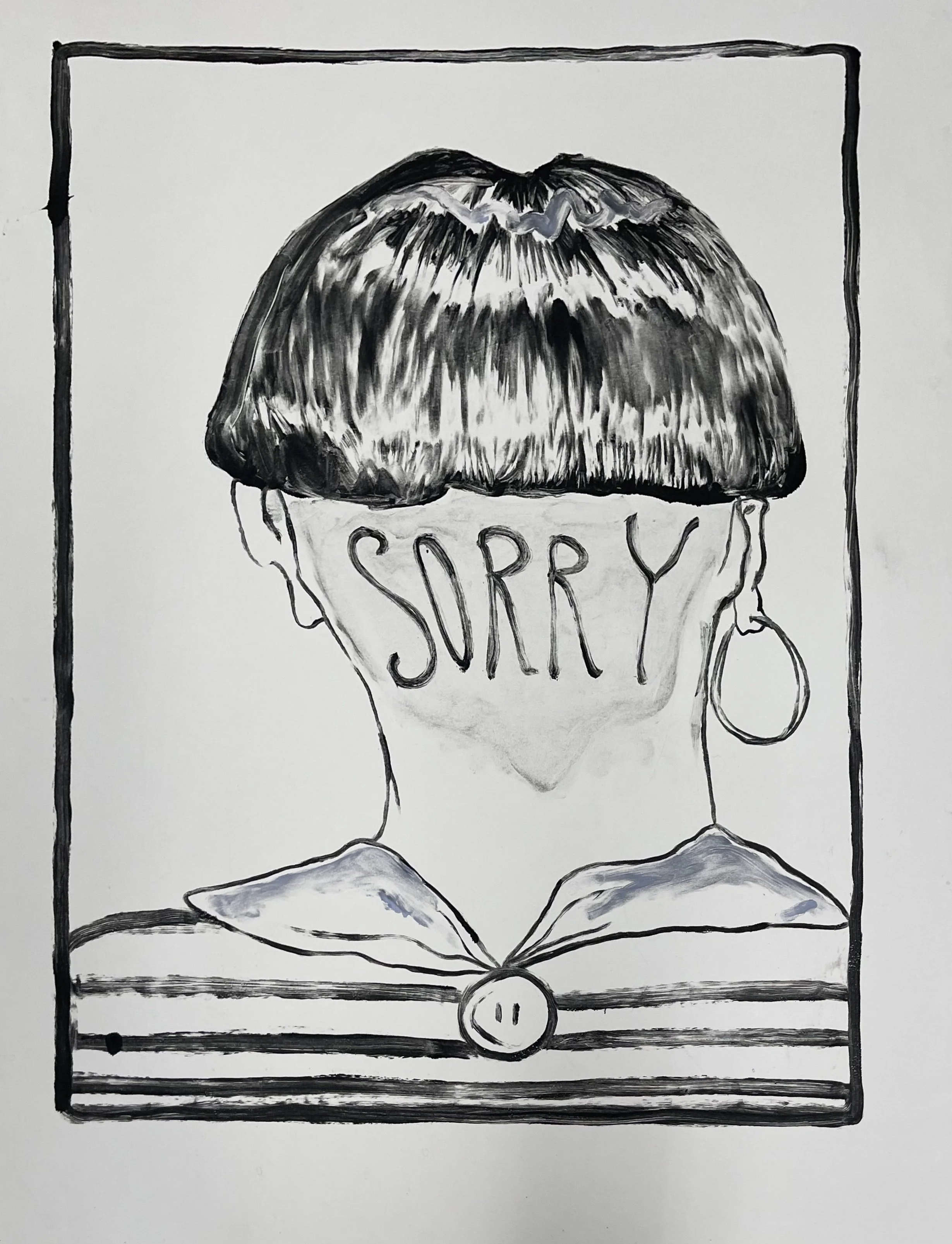 Sorry Head v.1 (2023)
Monotype print, 1/2